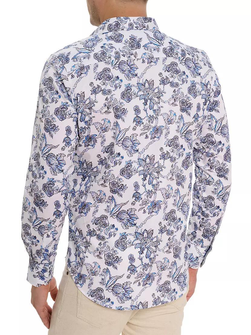 Sea Bloom Floral Cotton-Blend Shirt Product Image