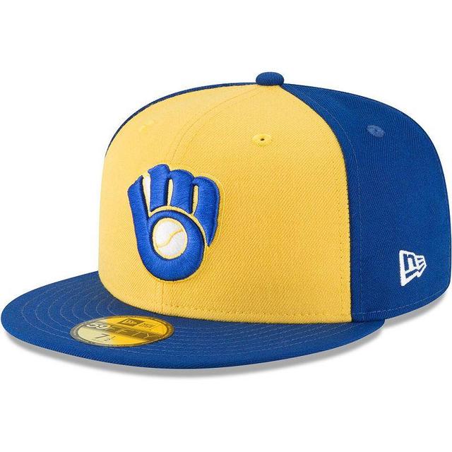 Mens New Era Milwaukee Brewers Cooperstown Collection Wool 59FIFTY Fitted Hat Product Image