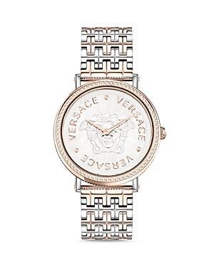 Versace V-Dollar Leather Strap Watch, 37mm Product Image