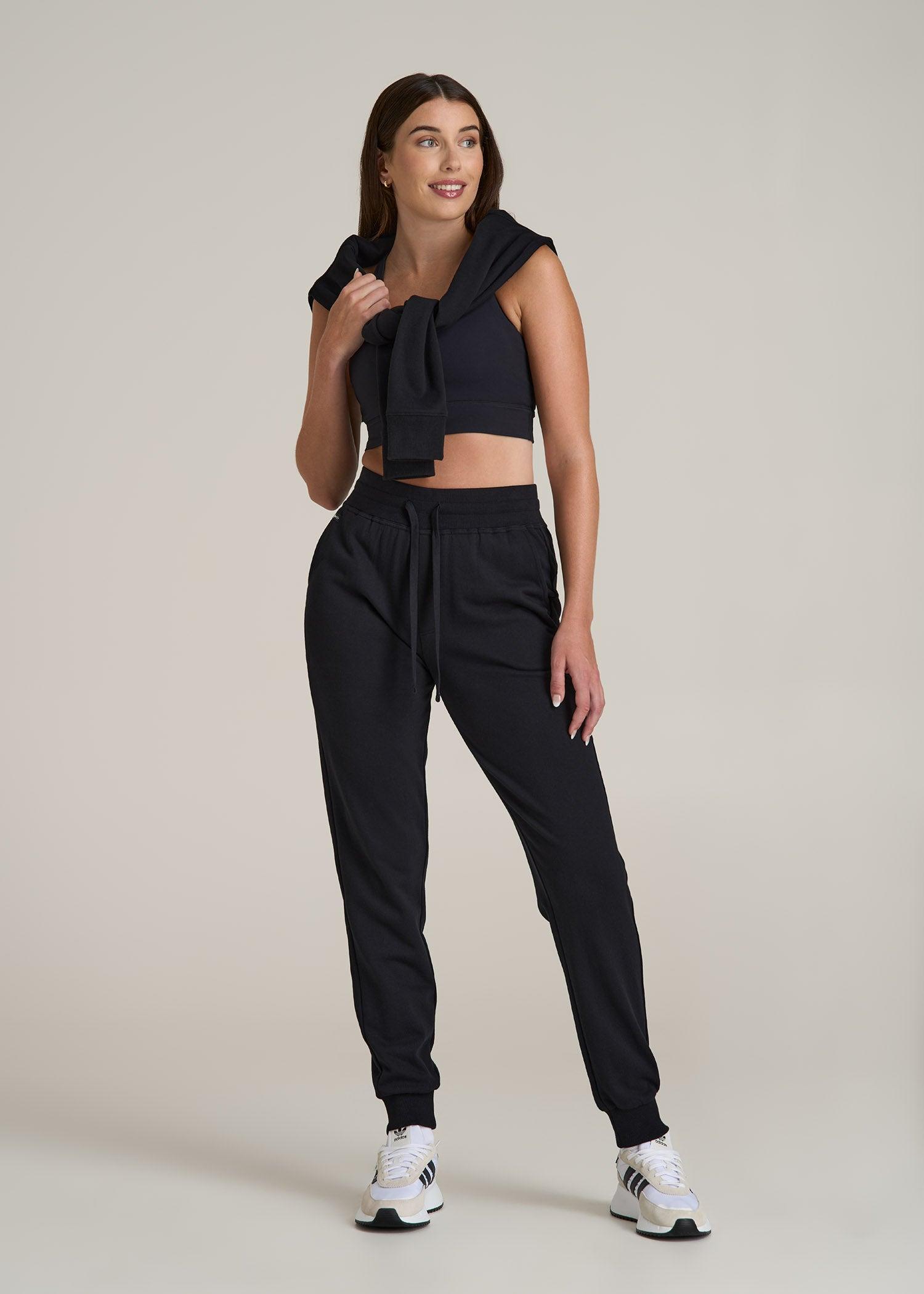 Wearever 2.0 French Terry Joggers for Tall Women in Black Female Product Image