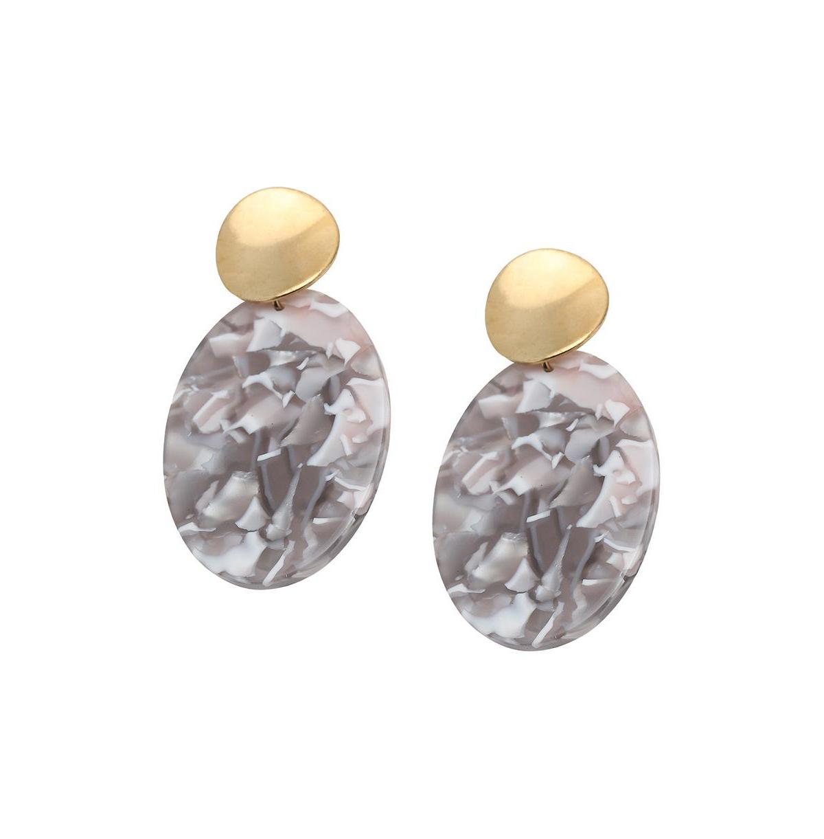 Sohi Womens Marble Drop Earrings Product Image