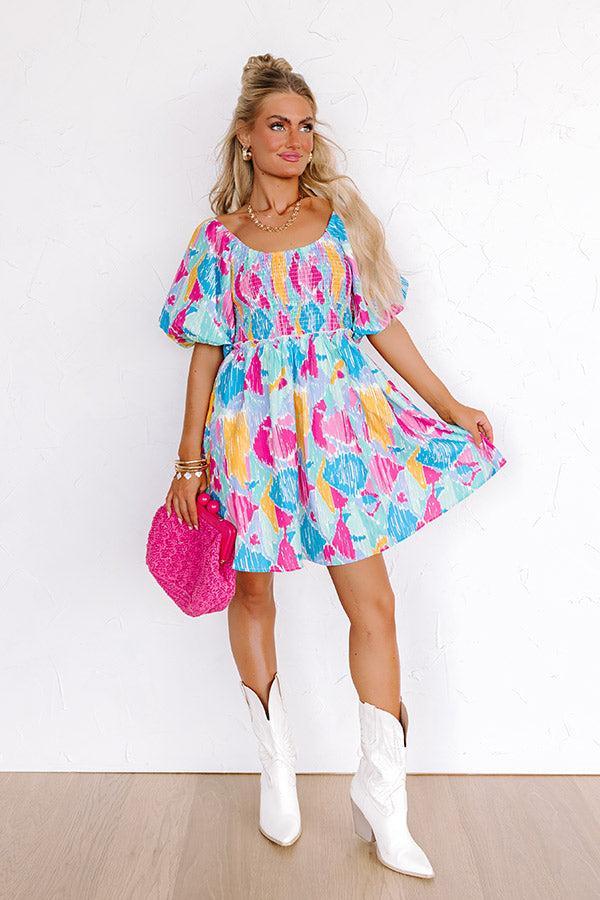 Candy Crush Smocked Mini Dress Product Image