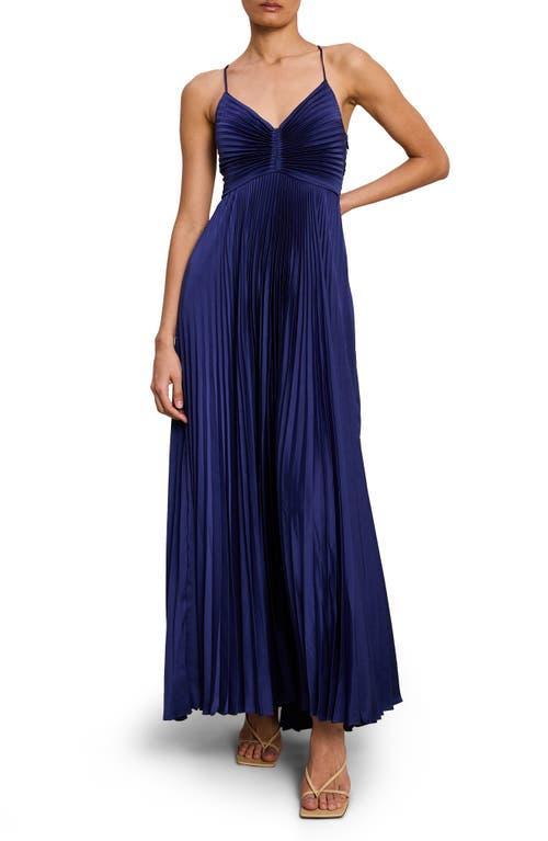 A. L.C. Aries Pleated Cutout Maxi Dress Product Image