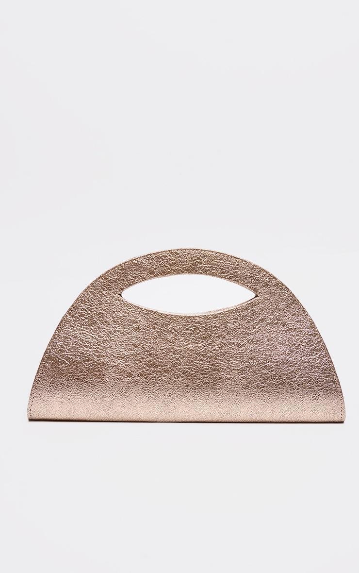 Gold Metallic Curved Mini Bag Product Image