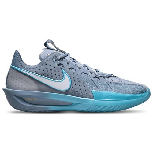 Nike Mens Air Zoom G.T. Cut 3 - Basketball Shoes Ashen Slate/Football Grey/Baltic Blue Product Image