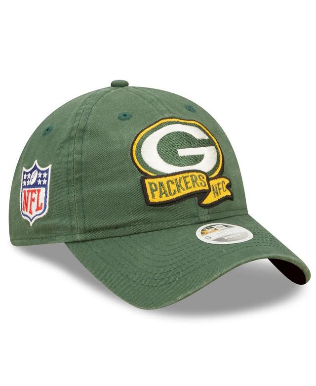 Womens New Era Green Green Bay Packers 2022 Sideline Adjustable 9TWENTY Hat Product Image