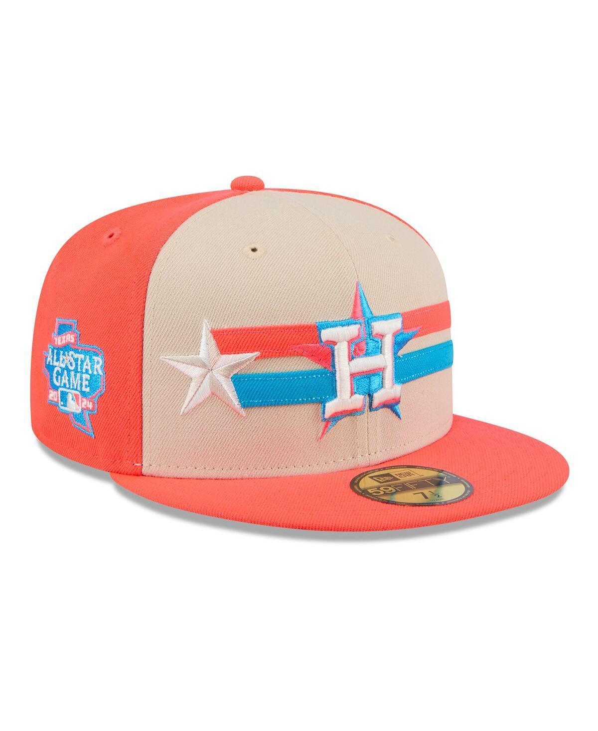 New Era Mens Cream Houston Astros 2024 Mlb All-Star Game 59FIFTY Fitted Hat Product Image