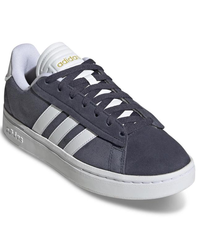 adidas Womens Grand Court Alpha Cloudfoam Lifestyle Comfort Casual Sneakers from Finish Line - Shadow Navy, White Product Image