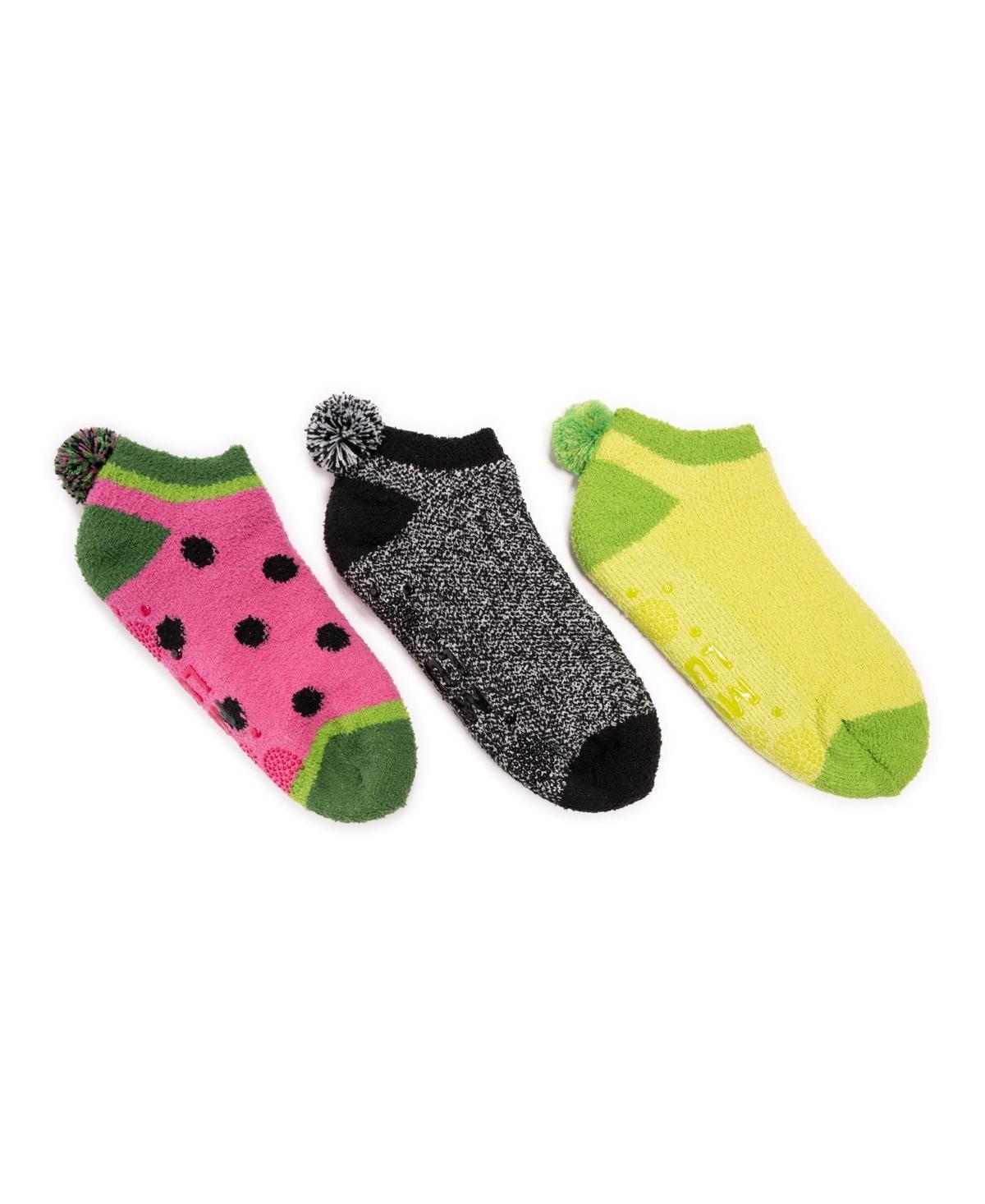 Muk Luks Womens Set of 3 Cozy Fruit Footies Product Image