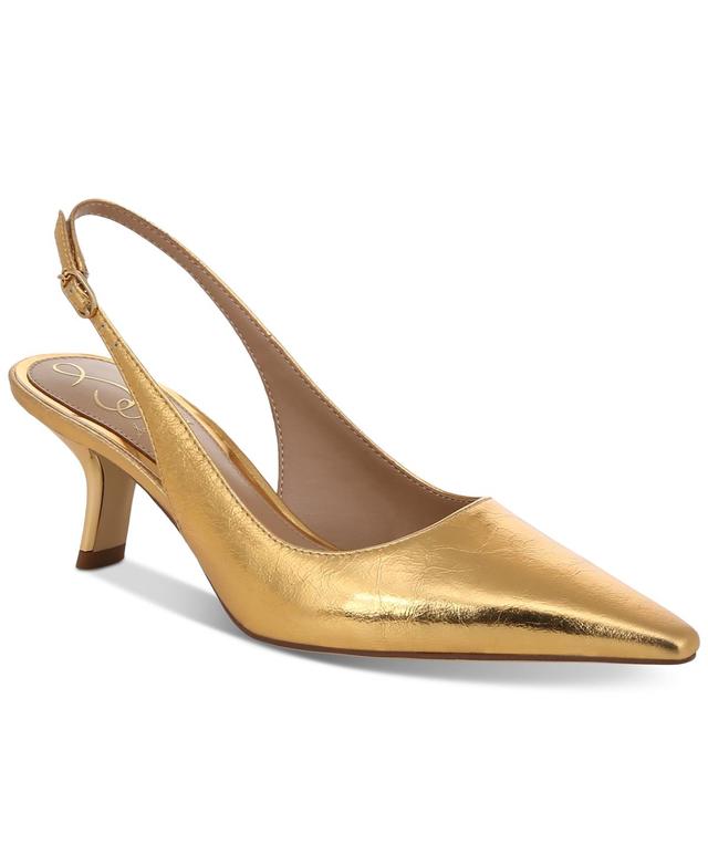 Sam Edelman Bianka Suede Pointed Toe Slingback Pumps Product Image