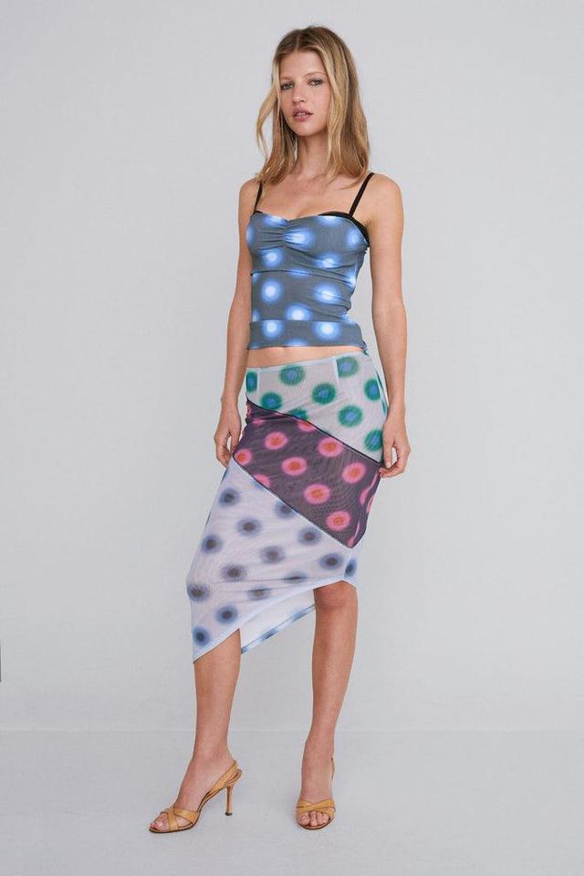 VERO SKIRT - POLKA DOT PATCHWORK — POLKA DOT PATCHWORK / XS Product Image