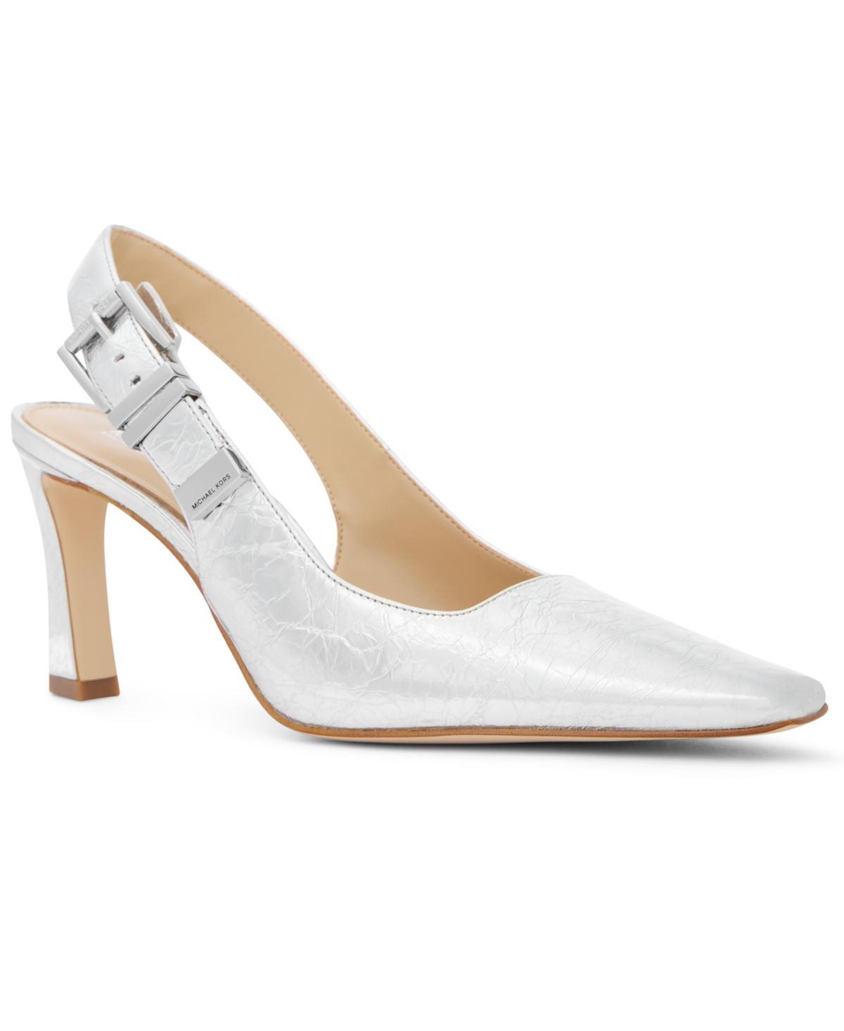 Michael Michael Kors Womens Darrington Leather Slingback Pumps Product Image