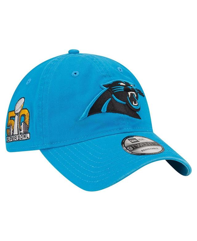 Mens New Era Blue Carolina Panthers Distinct 9TWENTY Adjustable Hat Product Image