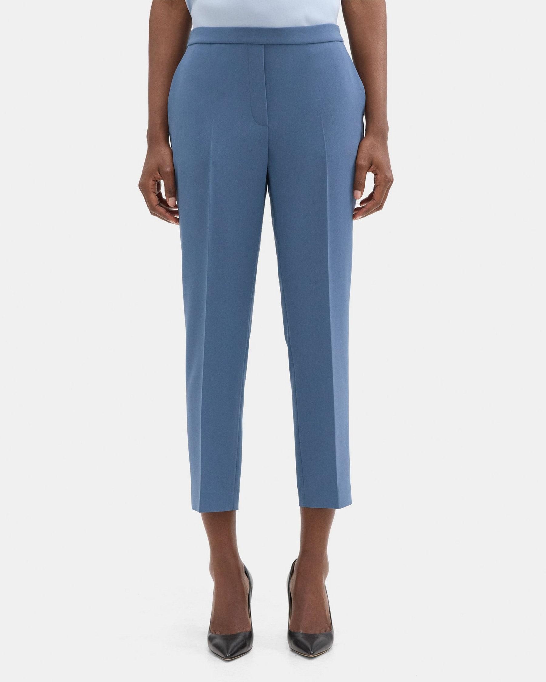 Cropped Slim Pull-On Pant in Crepe product image