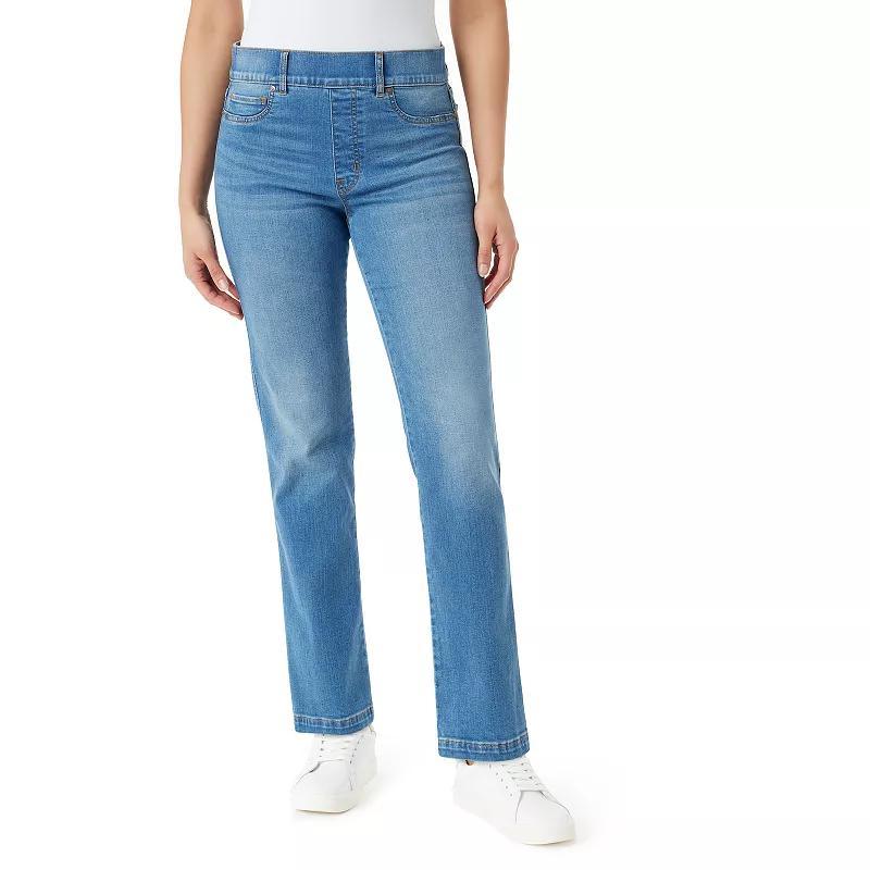 Petite Gloria Vanderbilt Shape Effect Pull-On Jeans, Womens Product Image