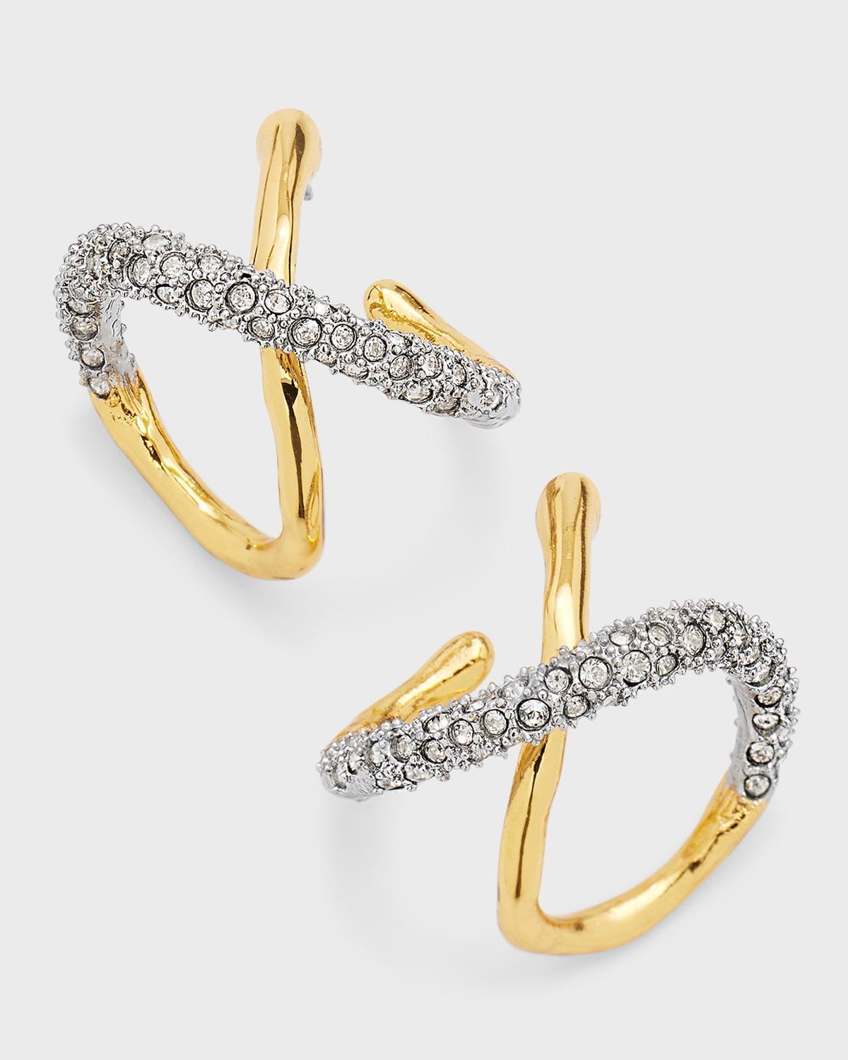 Alexis Bittar Solanales Crystal Orbit Hoop Earrings Product Image