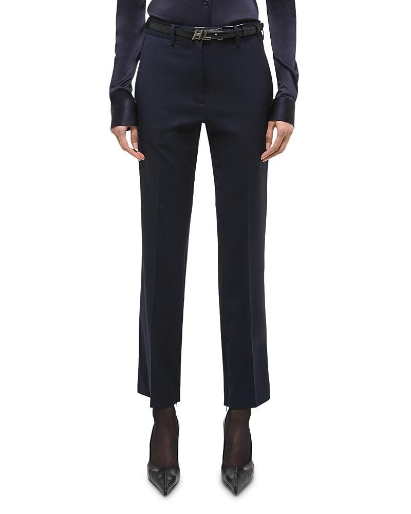 Womens Virgin Wool Slim-Fit Crop Pants product image