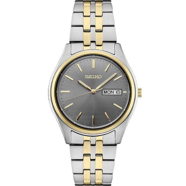 Seiko Mens Essential Two Tone Gray Dial Watch - SUR432 Multicolor Product Image