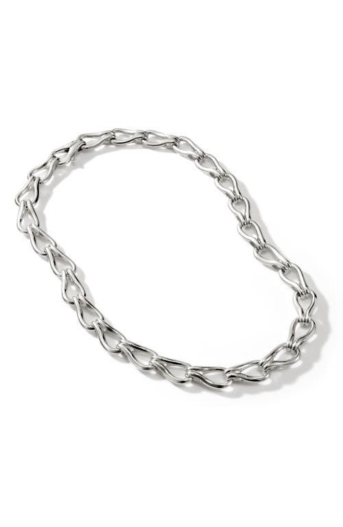 Womens Surf Sterling Silver Chain Necklace Product Image