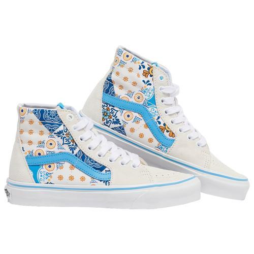 Vans Womens Patterns of World SK8 Hi - Skate Shoes Blue/Blue Product Image