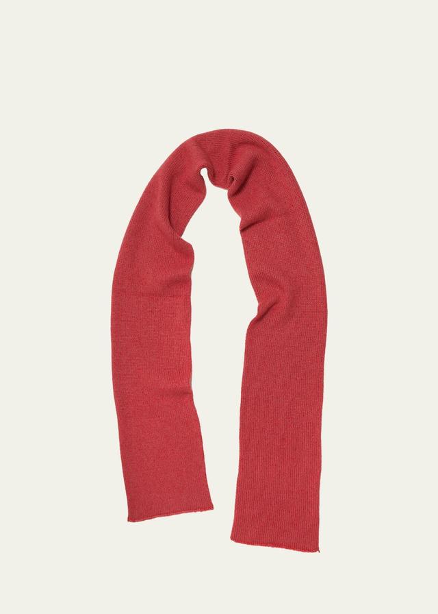 Mens Cashmere Plaited Skinny Scarf Product Image