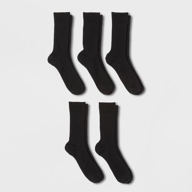 Mens Flat Knit Dress Socks 5pk - Goodfellow & Co 7-12 Product Image