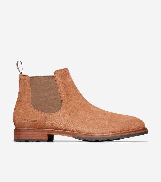 Cole Haan Mens Berkshire Lug Chelsea Boot - Brown Size 9.5 Water-Resistant Product Image