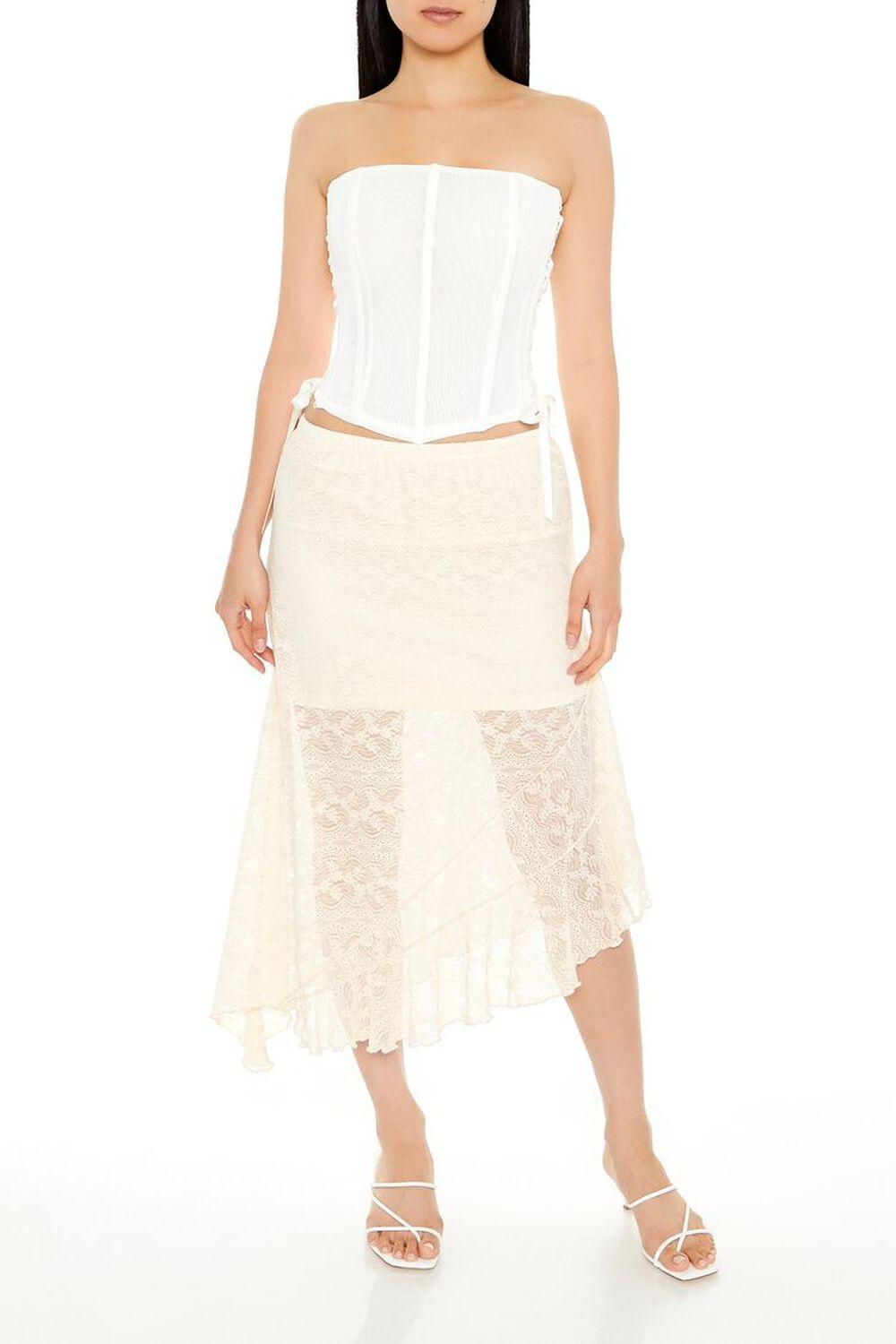 Cropped Corset Tube Top | Forever 21 Product Image