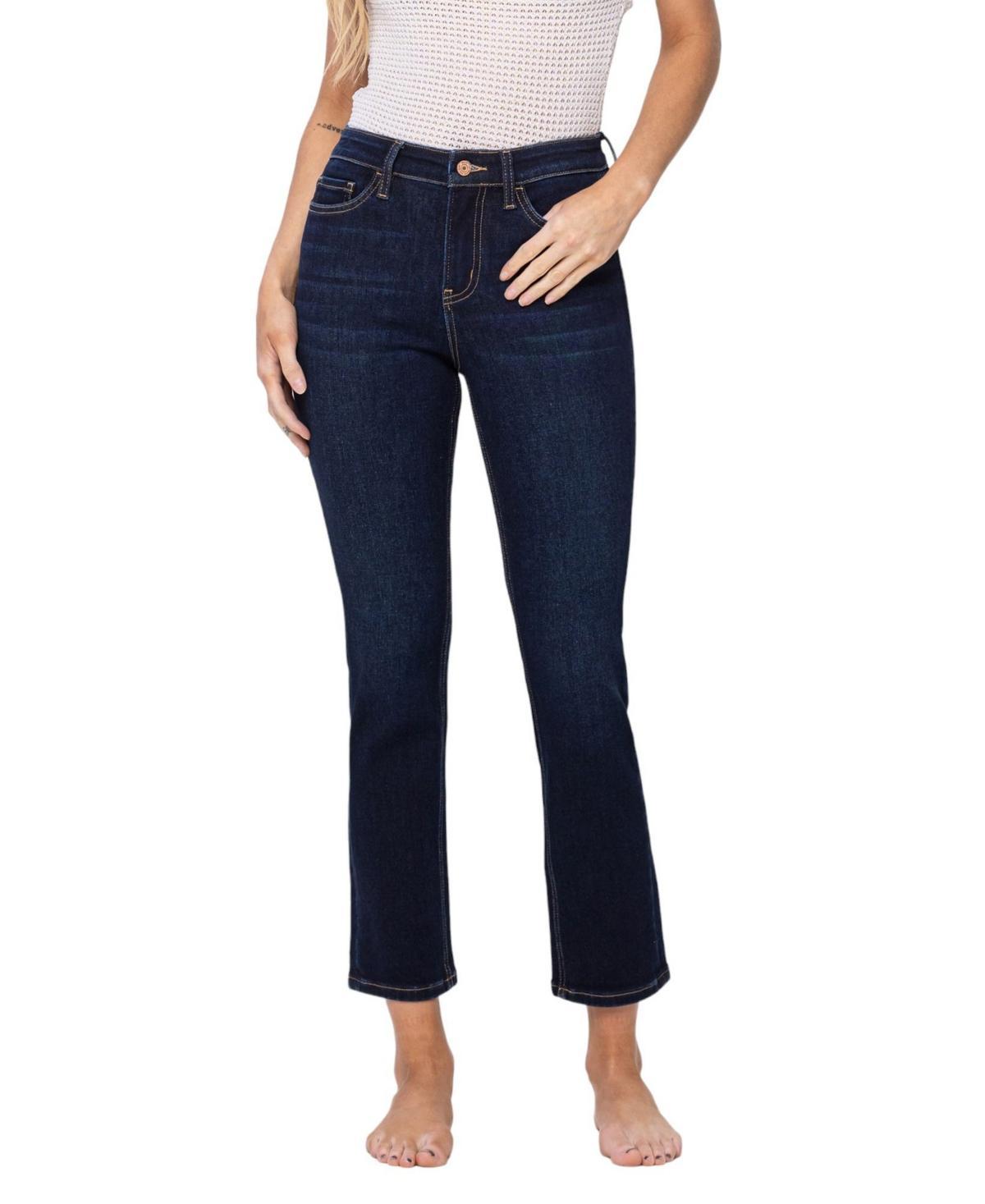 Vervet Womens High Rise Ankle Slim Straight Jeans Product Image