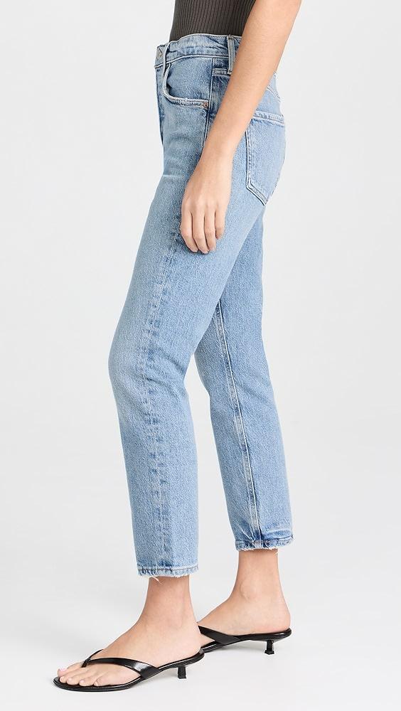 AGOLDE Riley Crop Jeans Quiver 32 Product Image