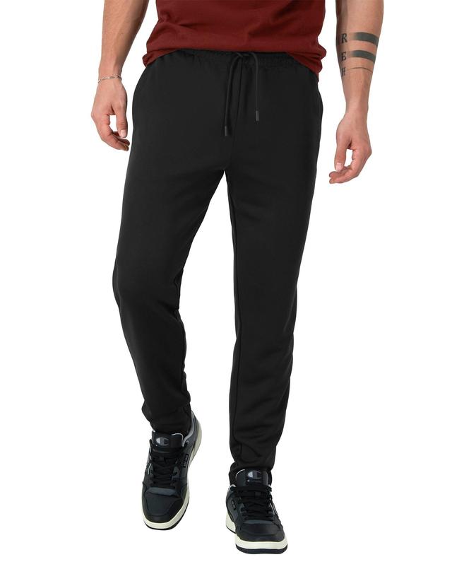 Mens Champion Tricot Track Pants, Winged C Logo, 30 Black 2XL Product Image