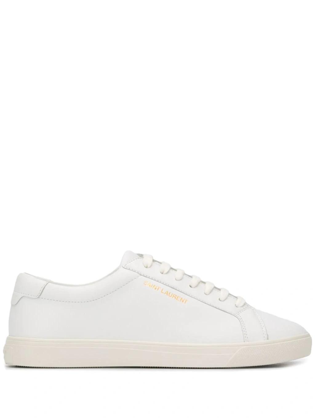 Andy Logo-print Leather Sneakers In White Product Image