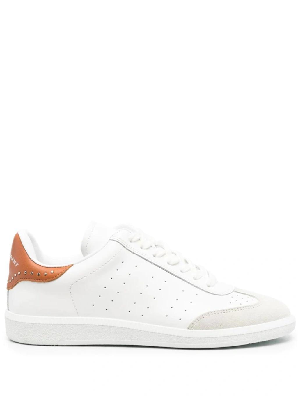 Bryce Leather And Suede Trainers In White Product Image