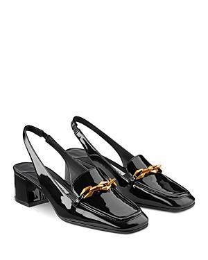 Jimmy Choo Womens Diamond Tilda Slingback Heeled Loafers Product Image