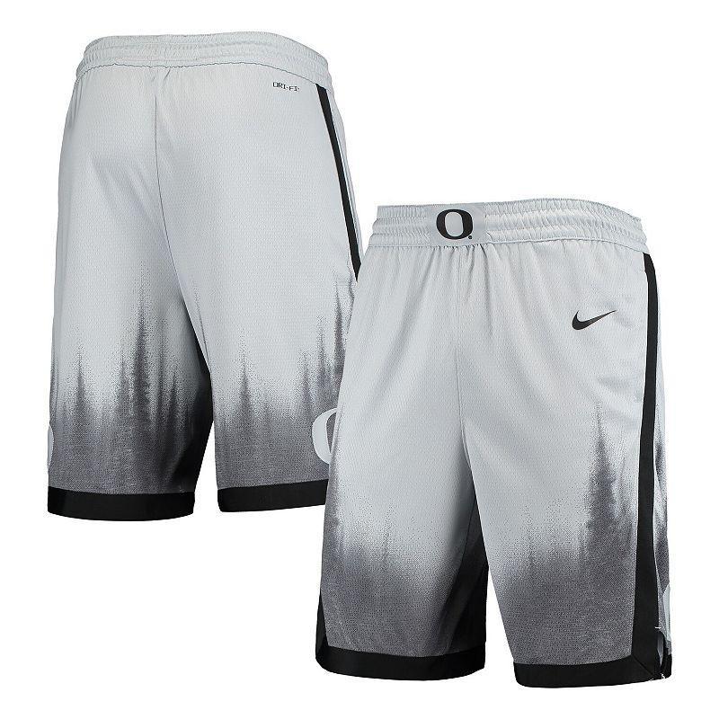 Mens Gray Oregon Ducks Limited Performance Basketball Shorts - Gray Product Image