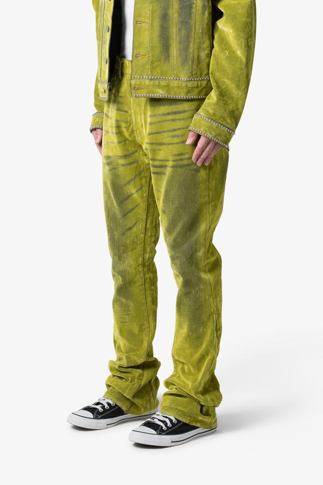 B576 Western Flare Denim - Green Product Image