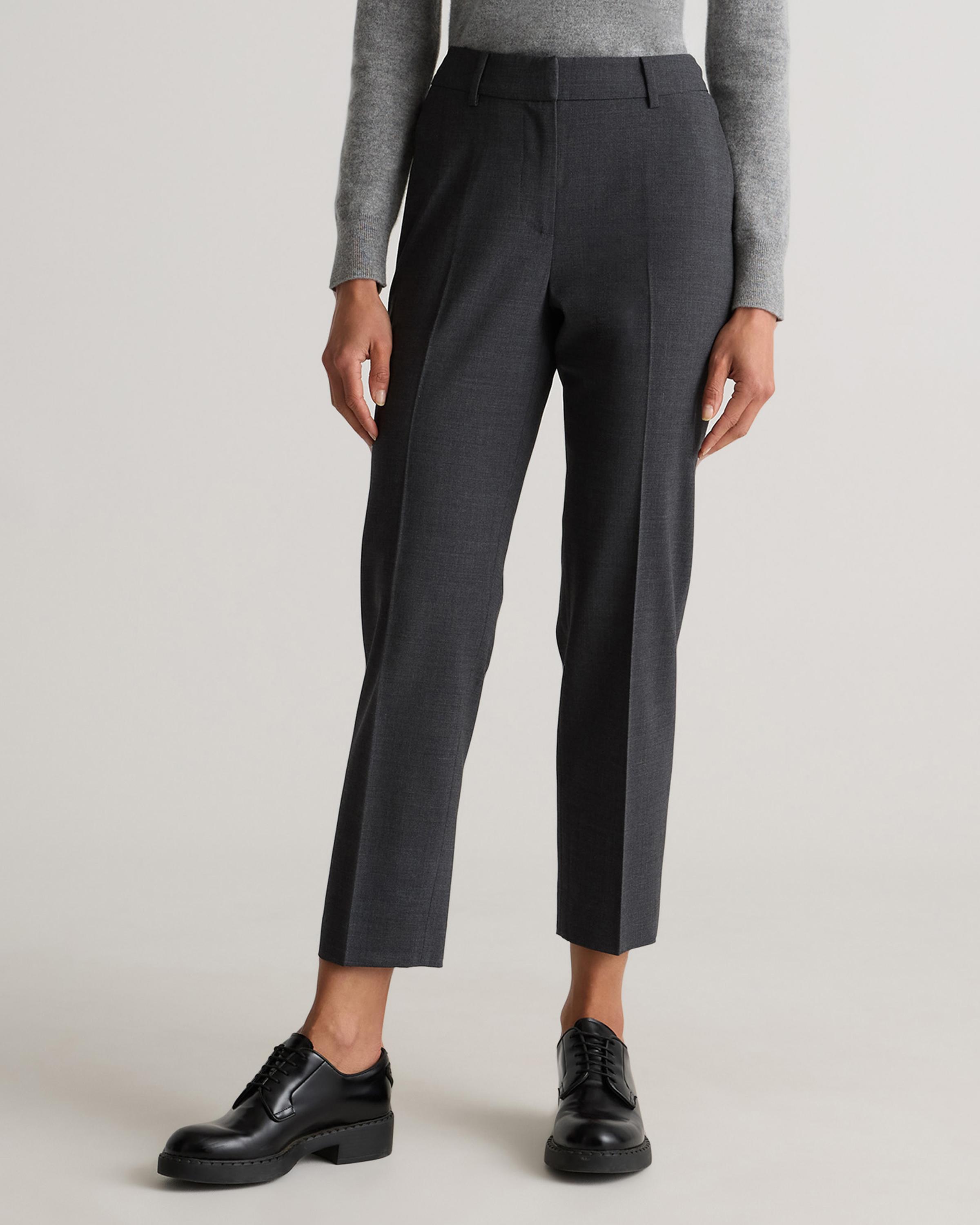 Wool Slim Leg Ankle Pants product image