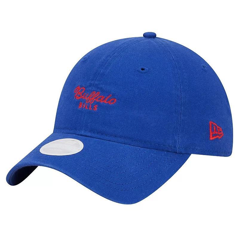 Womens New Era Royal Buffalo Bills Throwback Delicate 9TWENTY Adjustable Hat Product Image