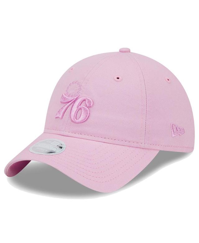 Womens New Era Pink Philadelphia 76ers Colorpack Tonal 9TWENTY Adjustable Hat Product Image