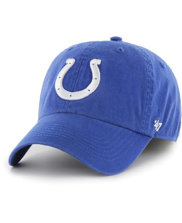 Mens 47 Brand Royal Indianapolis Colts Franchise Logo Fitted Hat Product Image