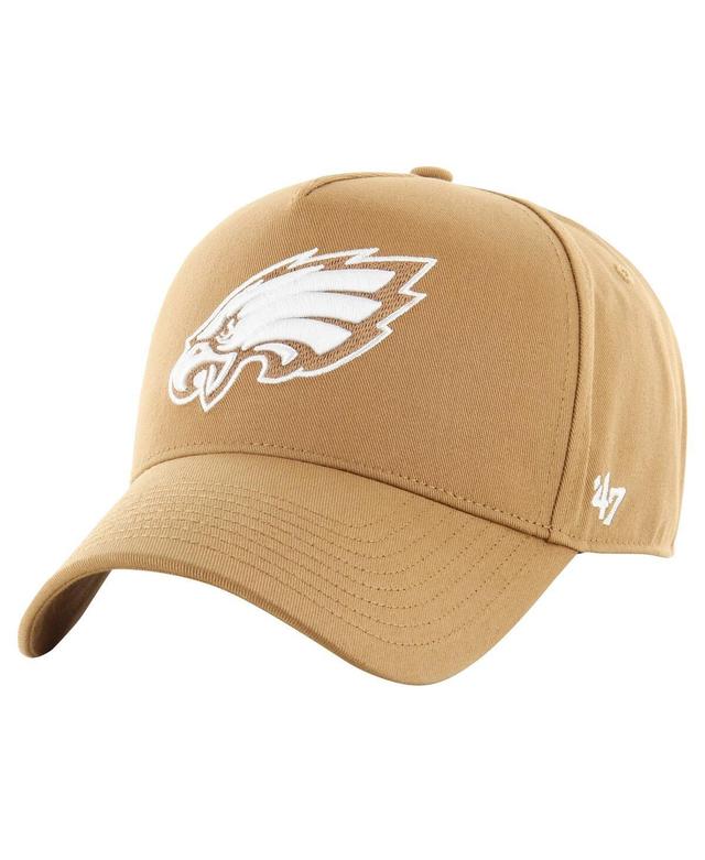 47 Brand Mens Tan Philadelphia Eagles Ballpark Mvp Adjustable Hat Product Image