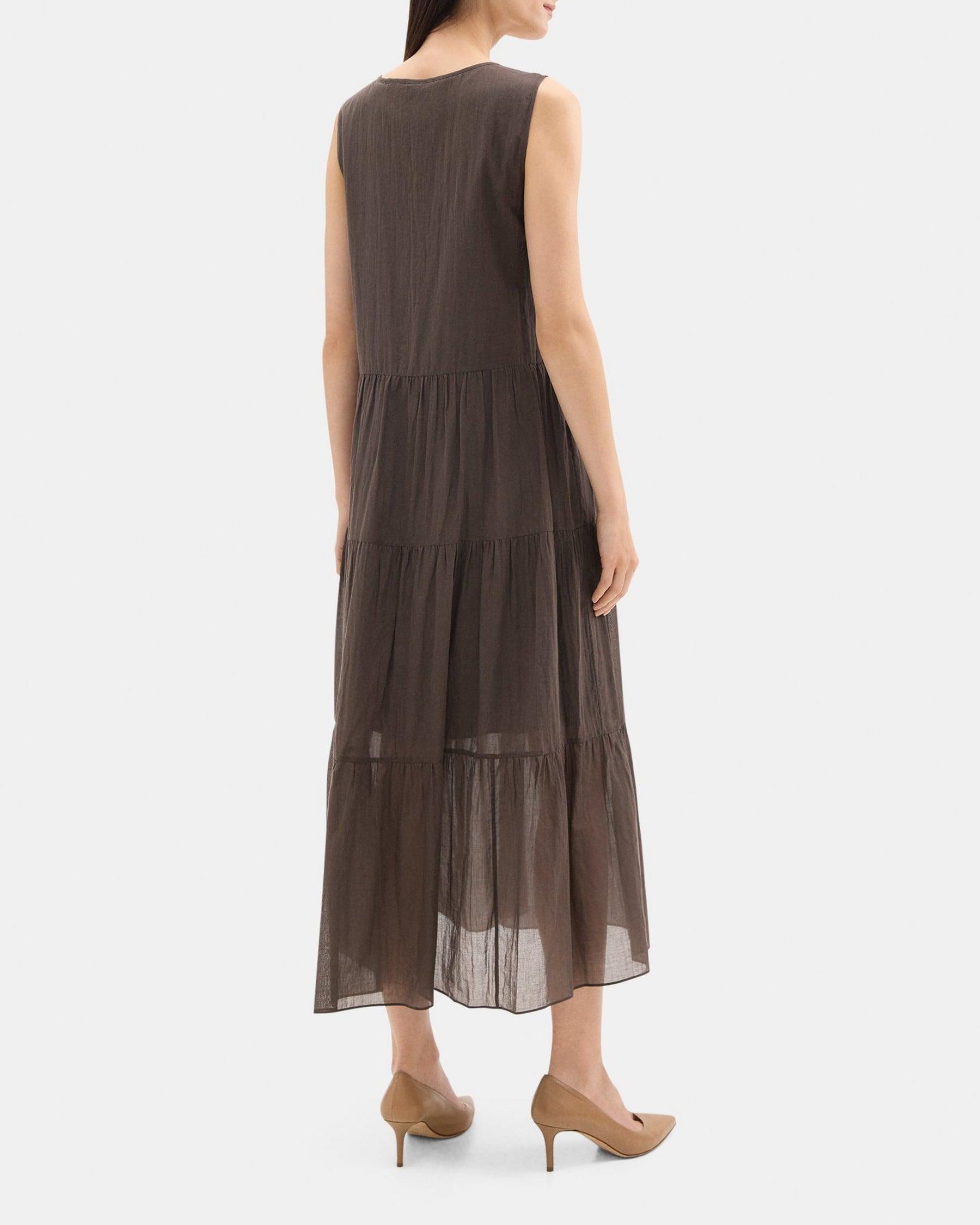 Tiered Maxi Dress in Organic Cotton Product Image