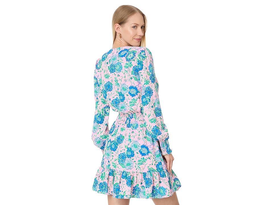 Lilly Pulitzer Cristiana Long Sleeve Stretch Dress (Conch Shell Pink Rumor Has It) Women's Dress Product Image