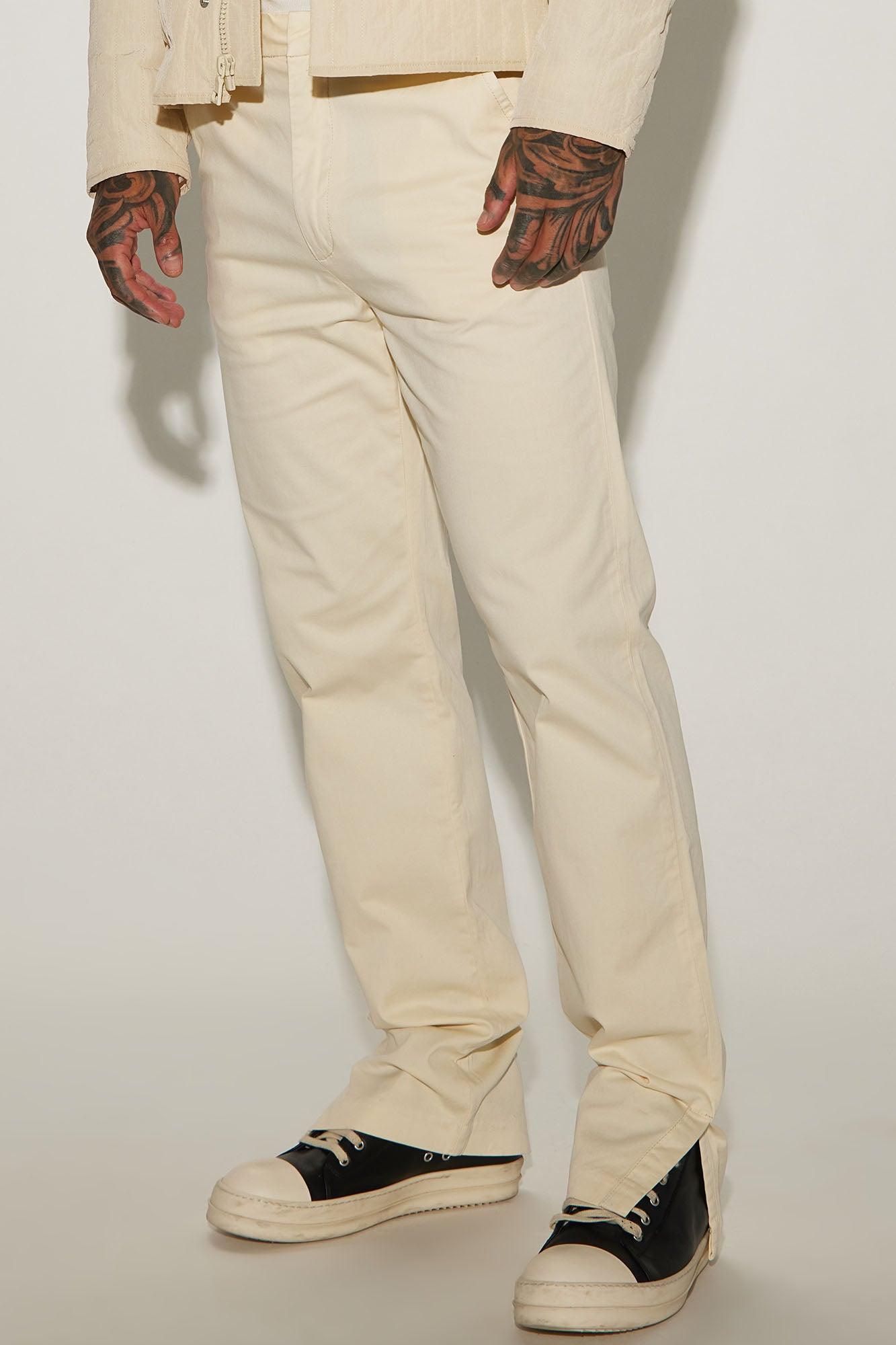 Mac Slim Slit Trousers - Off White Product Image