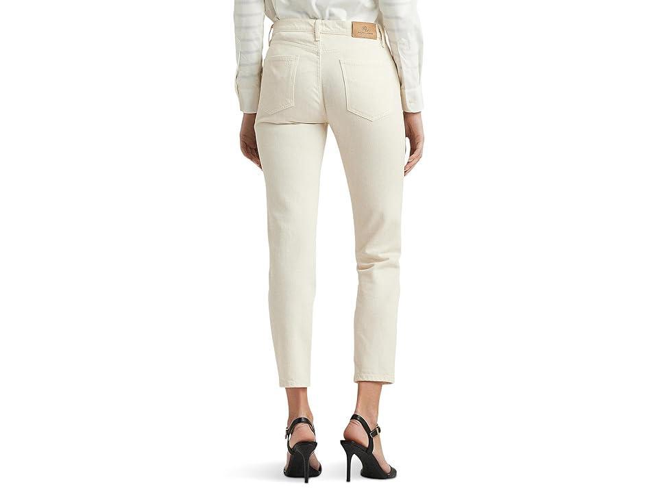 LAUREN Ralph Lauren Relaxed Tapered Ankle Jeans (Mascarpone Cream Wash) Women's Jeans Product Image