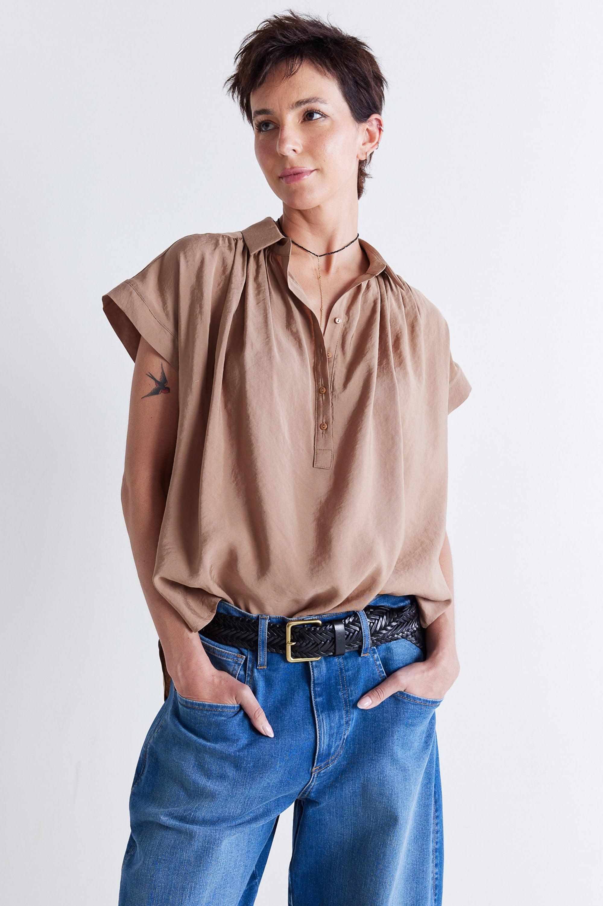 The Nonchalant Oversized Voile Blouse Product Image