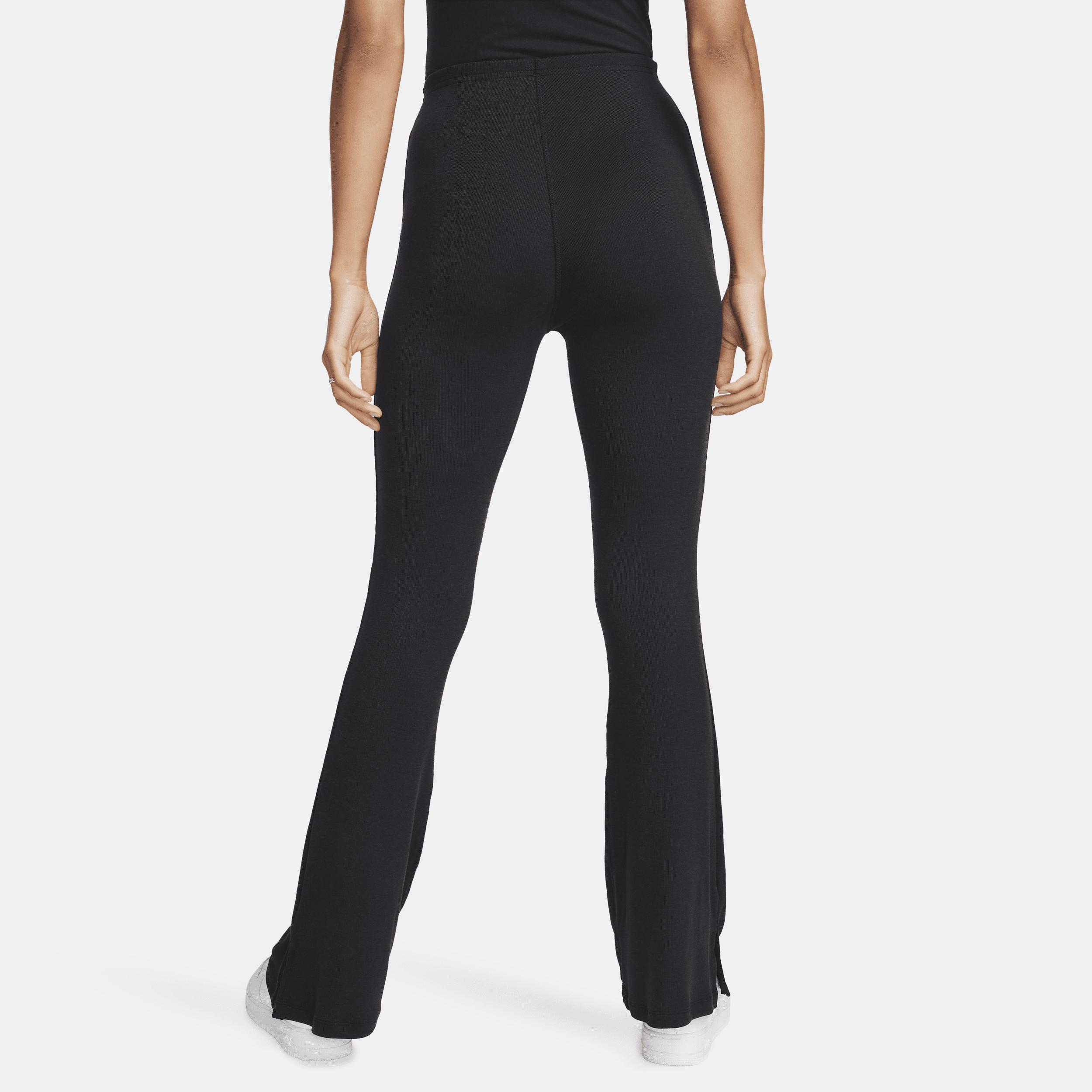 Women's Nike Sportswear Chill Knit Tight Mini-Rib Flared Leggings Product Image