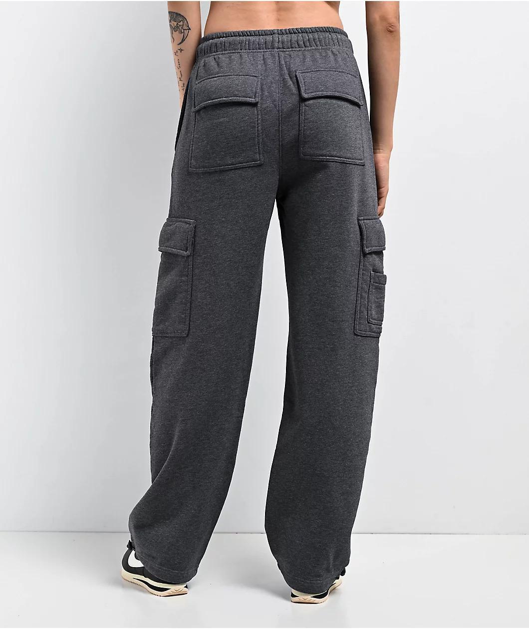 Ninth Hall Fundamentals Koa Heather Grey Cargo Relaxed Sweatpants Product Image