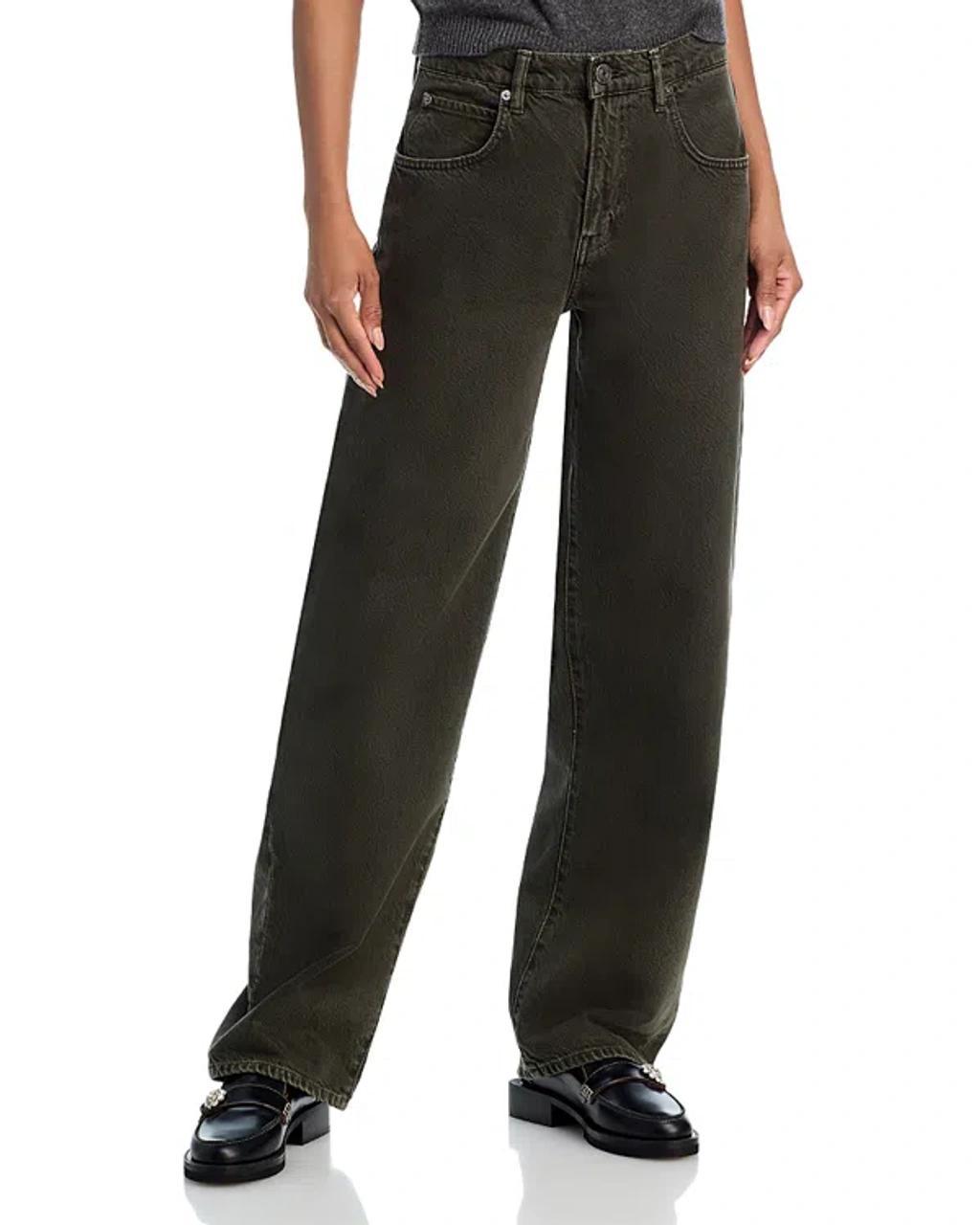 FRAME Long High Rise Barrel Wide Leg Jeans In Serpentine Product Image