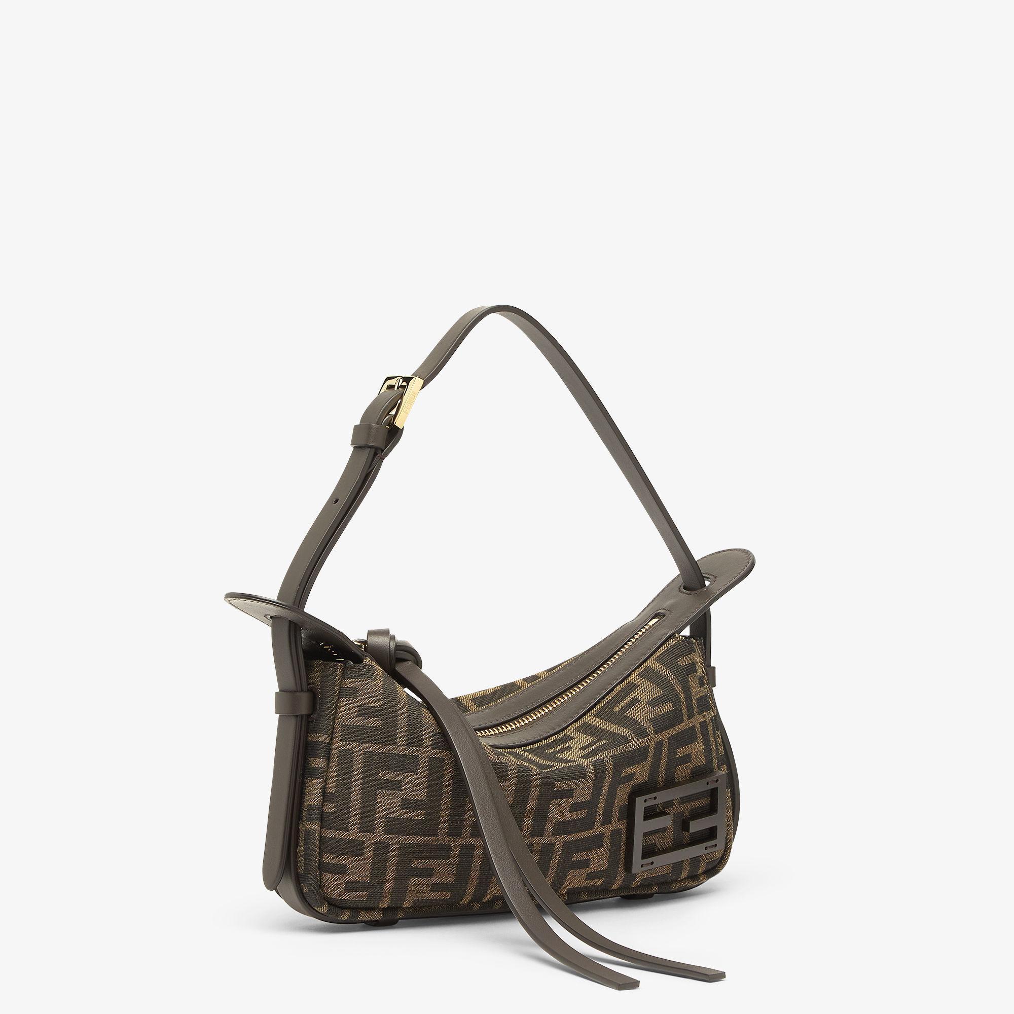 Simply Fendi MiniBrown FF jacquard fabric mini bag Product Image